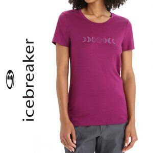 Icebreaker Women's Merino Tech Lite II Short Sleeve T-Shirt, Moon Phase, Size M